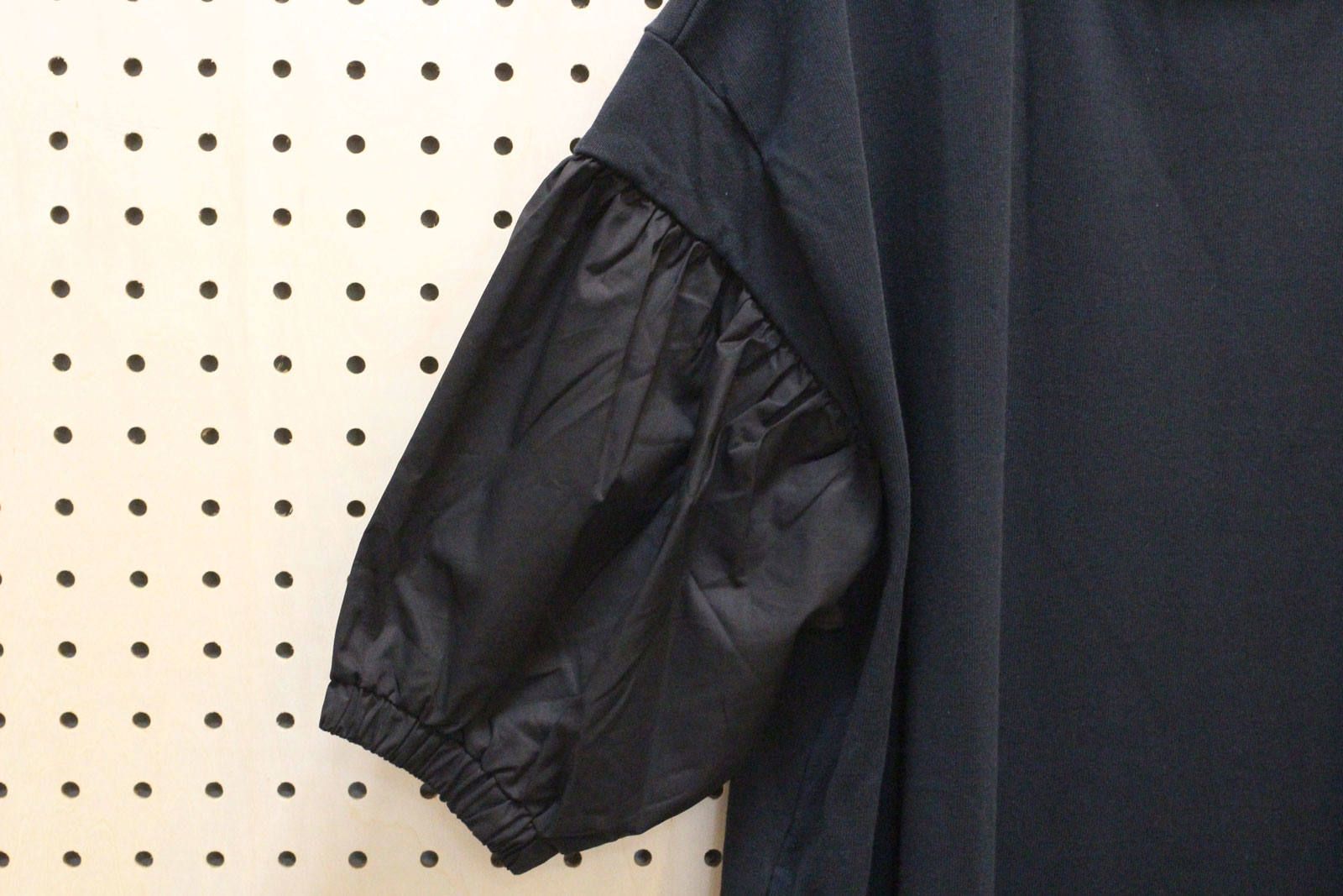 袖切り替えワンピース ブラック