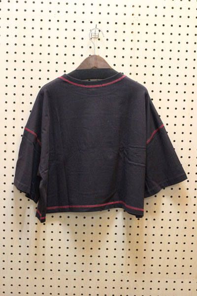 WOOYOUNGMI 25SS パリス ステッチ ロゴ リブ コットン T シャツ HORIZONTALLY-STRIPED SHIRT - RIKU【M】/ NiziU『Live with U