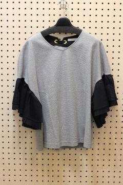 サーフニットフレアスリーブカットソー グレー