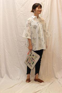 レタリング柄Bigシャツ