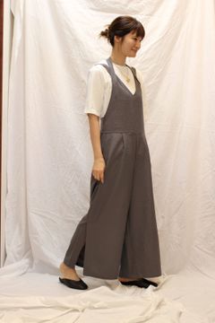 ネッククロスサロペット グレー
