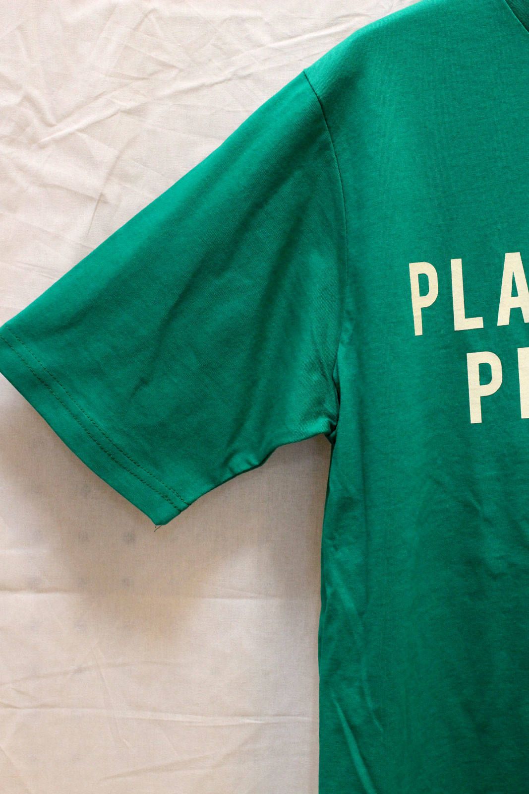 フォントプリントTシャツ グリーン
