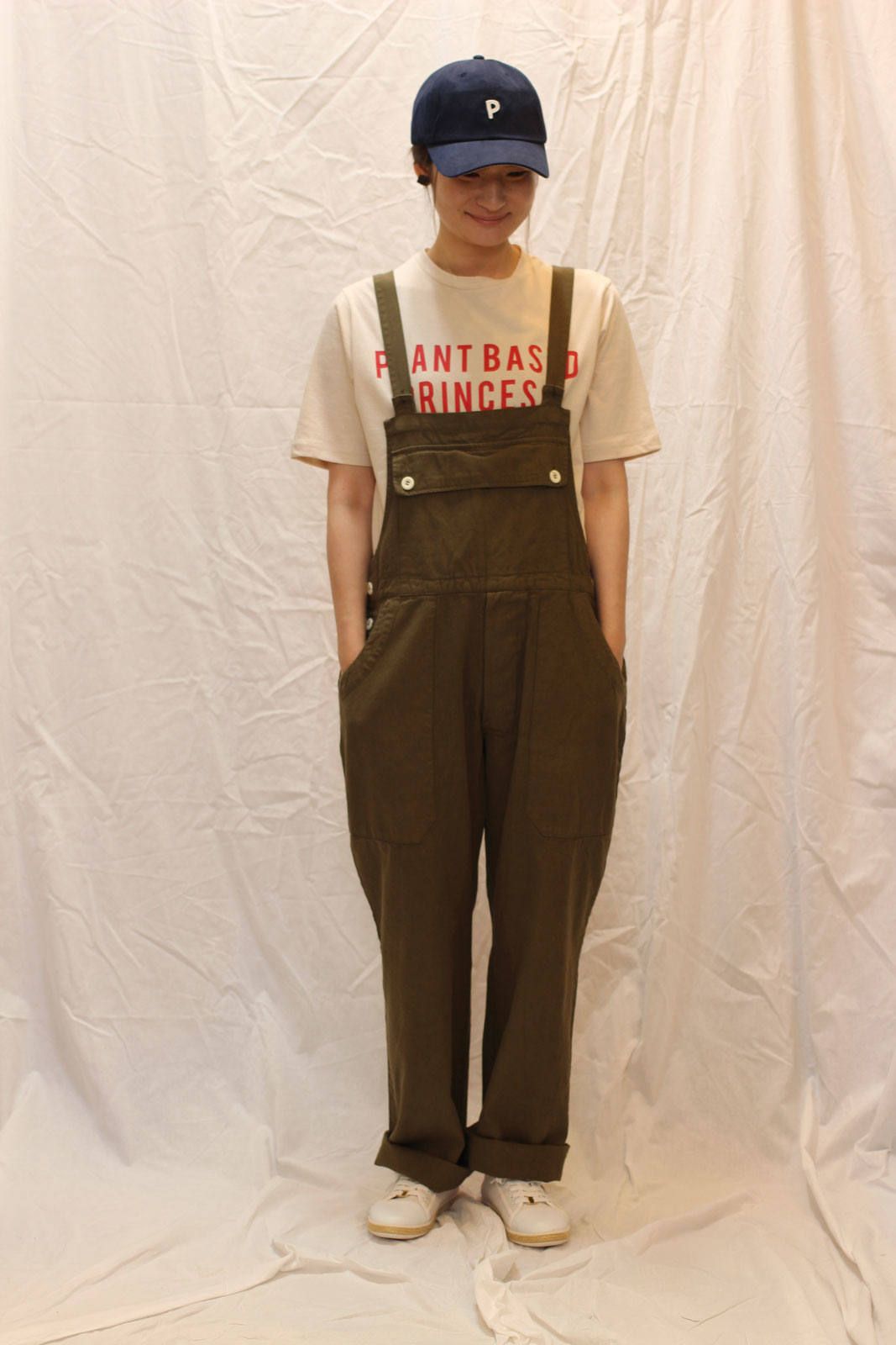 フォントプリントTシャツ グリーン