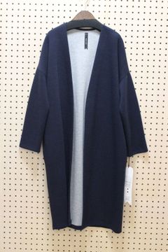 ボンディングロングコート ネイビー