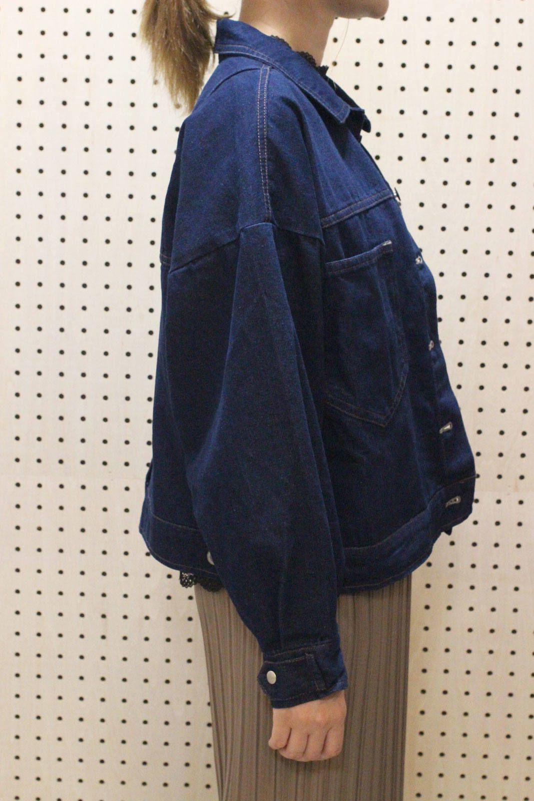 10ozオーバーデニムジャケット ネイビー