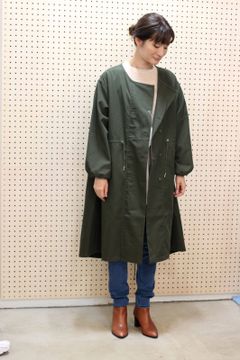 ミリタリーガスコート カーキ