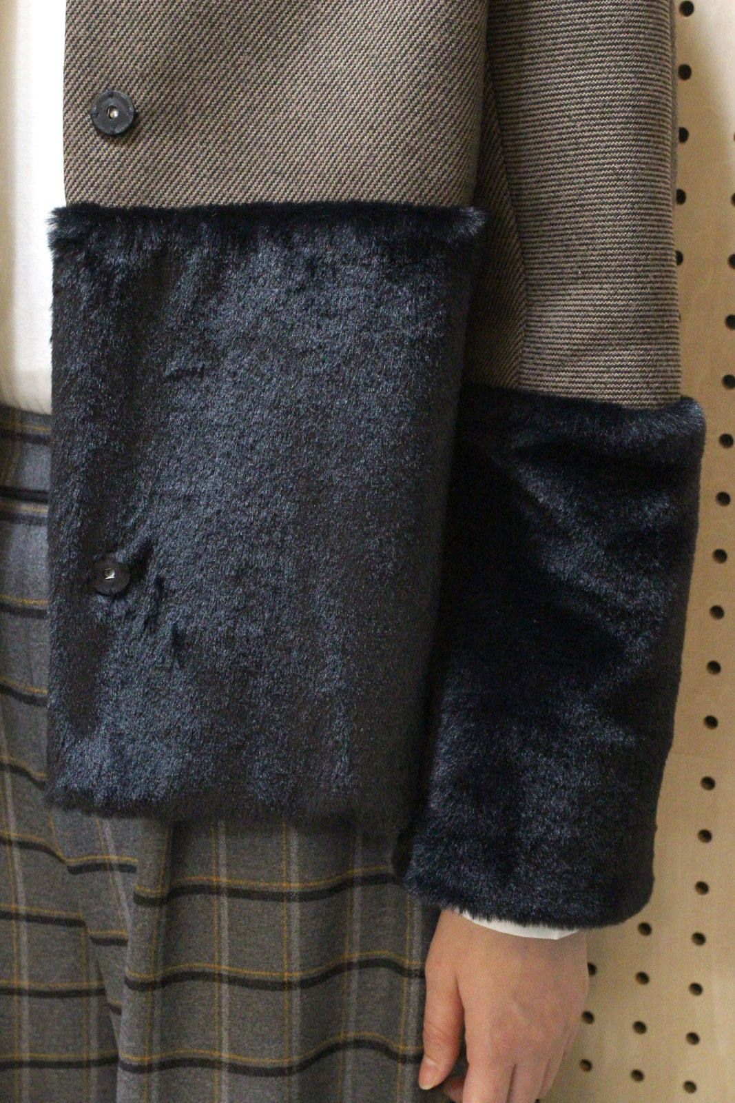 カルゼフリースショートコート