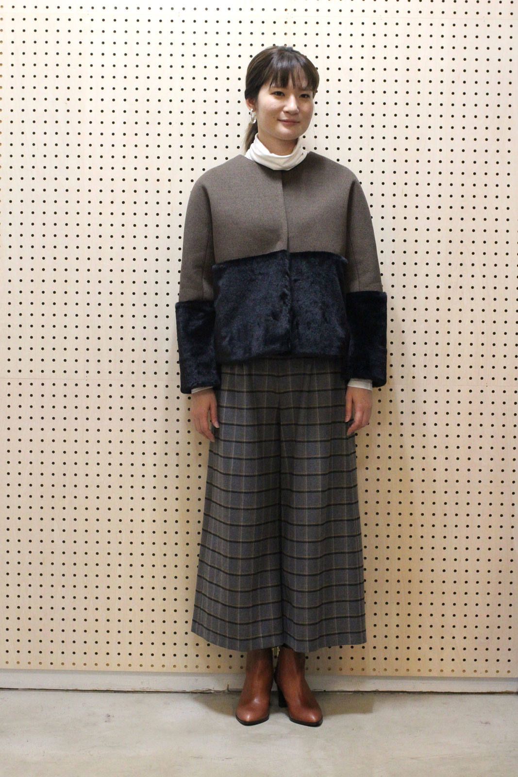 カルゼフリースショートコート