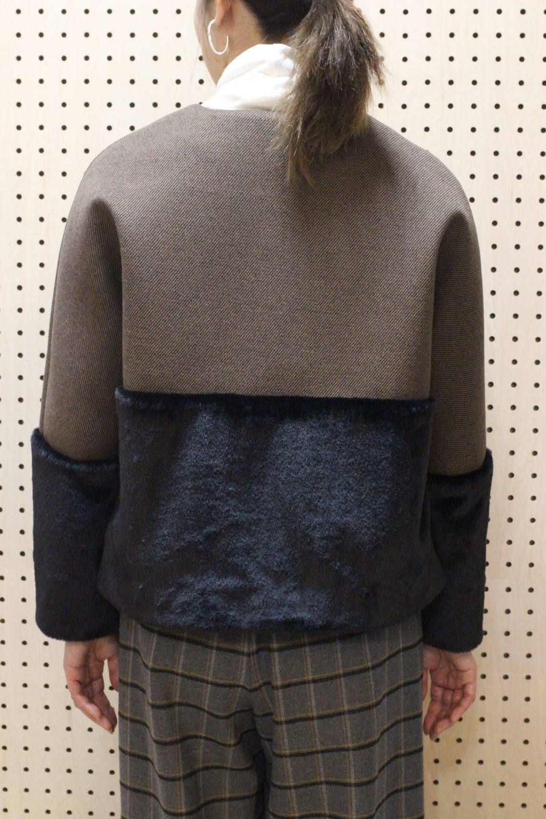 カルゼフリースショートコート