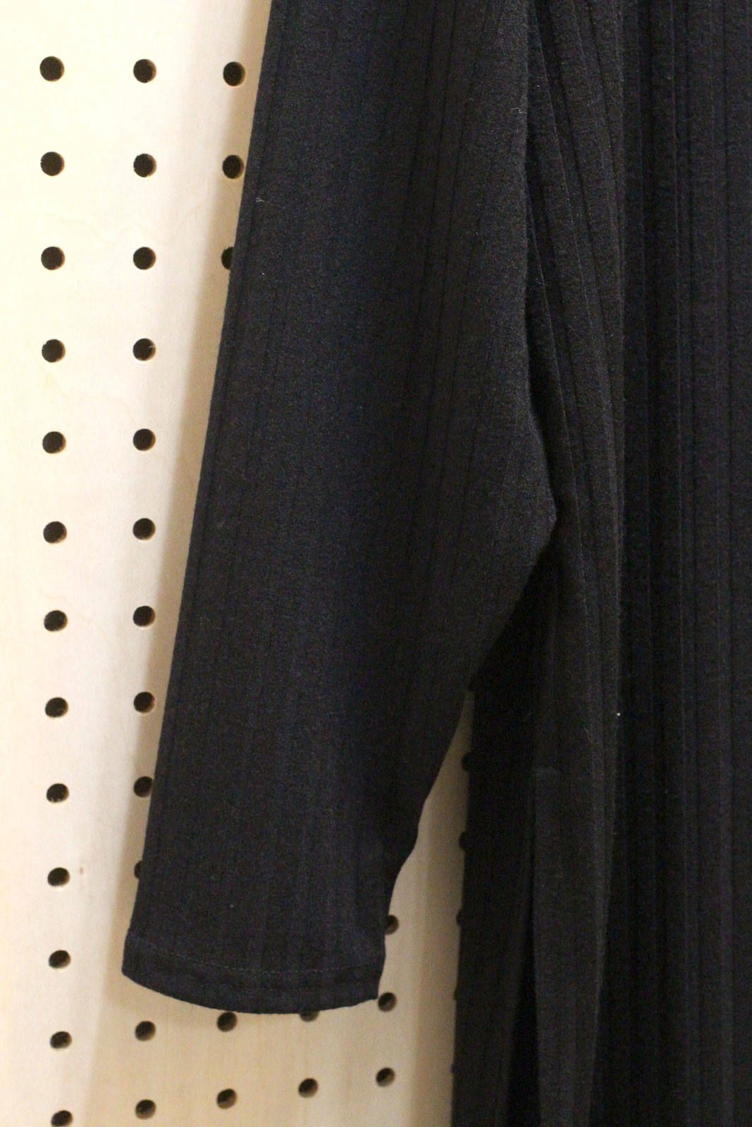 ハイネックスリットワンピース ブラック