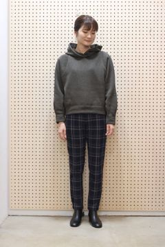 メランジフリースプルオーバーパーカー カーキ