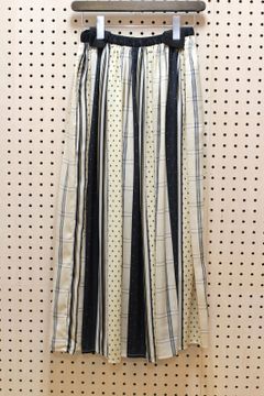 マットサテンパネルロングスカート ベージュ