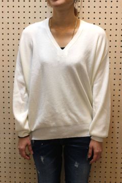 アンチピリングチュニックニット オフホワイト