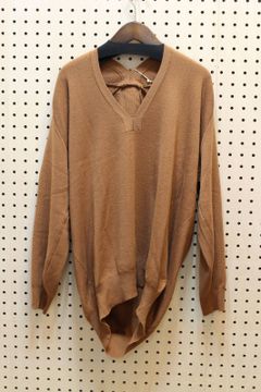 アンチピリングチュニックニット ブラウン