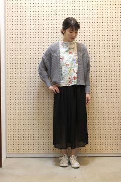 シースルーレイヤースカート ブラック