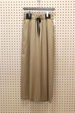 フロスターツイルウエストゴムワイドパンツ ベージュ