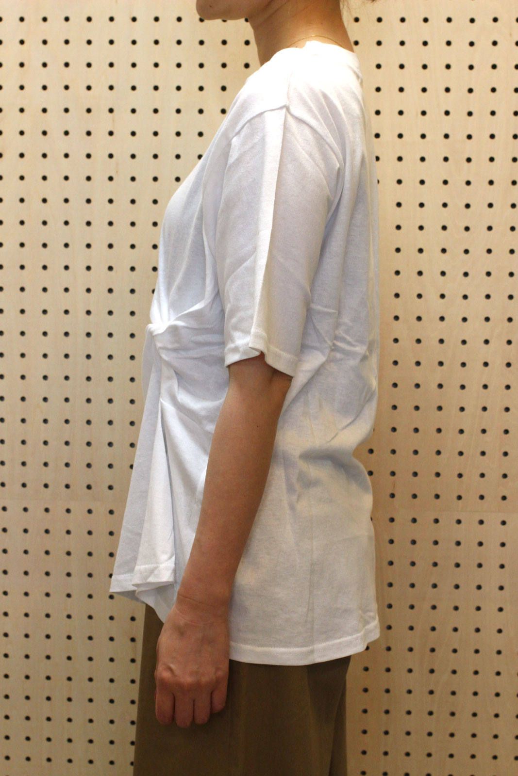 ツイストTシャツ ホワイト