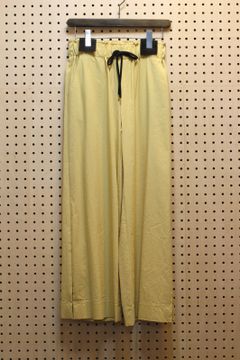 アサレチックスリットワイドパンツ イエロー