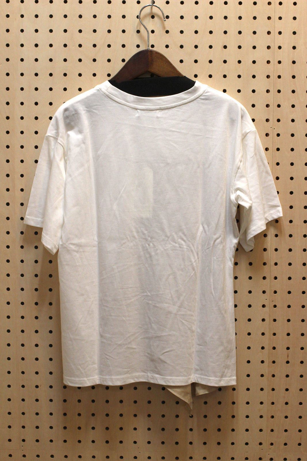 配色Tシャツ ベージュ