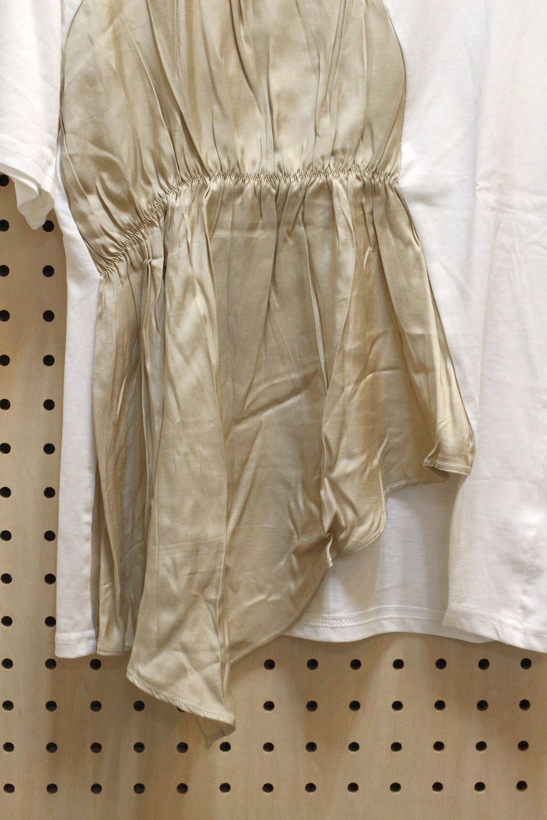 配色Tシャツ ベージュ