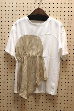配色Tシャツ ベージュ