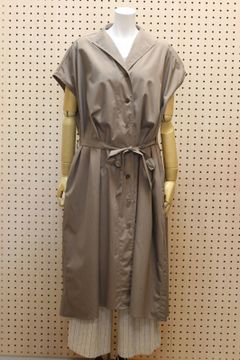 ロングジレワンピース カーキ