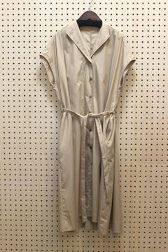 ロングジレワンピース ベージュ