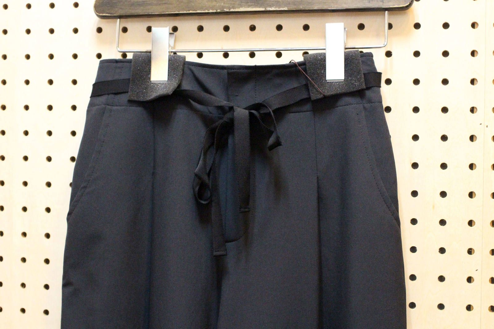 リネコ2WAY8.5分丈ワイドパンツ ブラック
