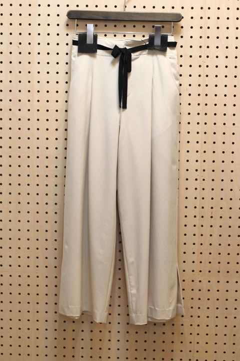リネコ2WAY8.5分丈ワイドパンツ ベージュ