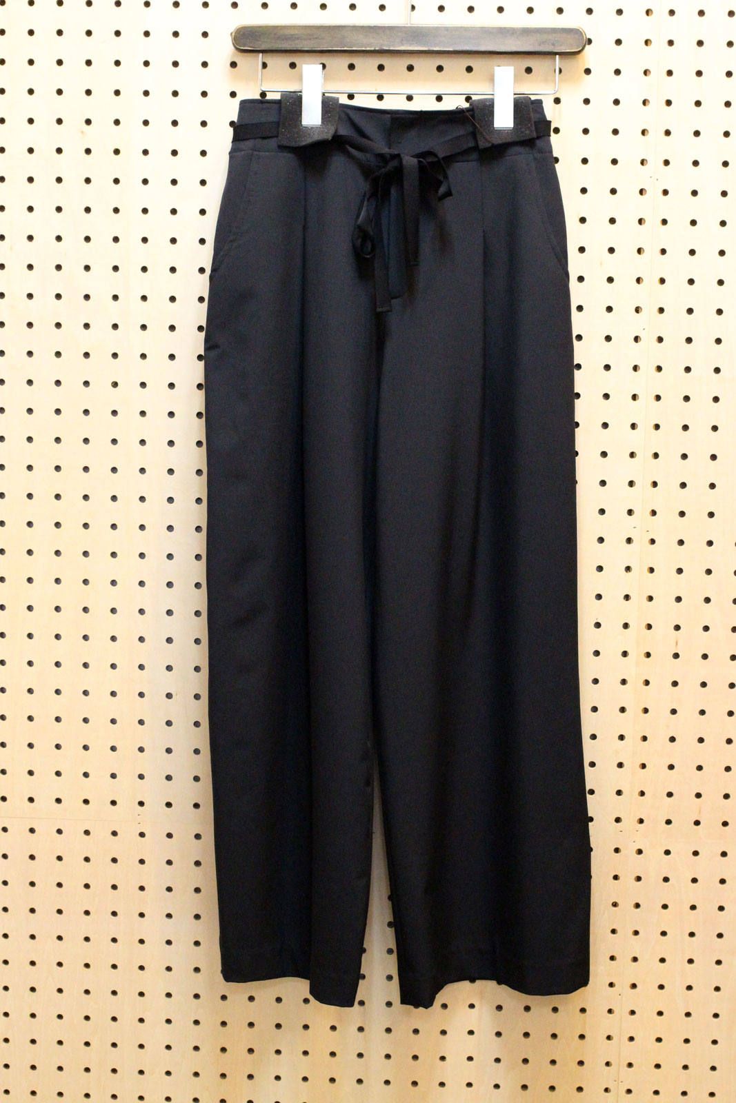 リネコ2WAY8.5分丈ワイドパンツ ブラック