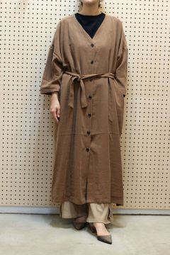 2WAYロングカーディガン ブラウン