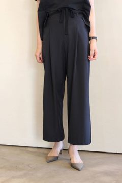 リネコ2WAY8.5分丈ワイドパンツ ブラック