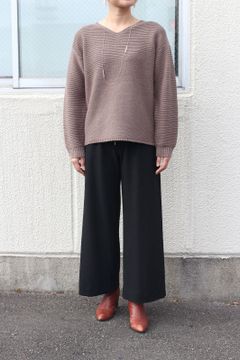 コスミカルウォームワイドパンツ ブラック