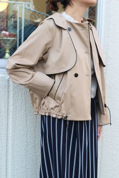 ショートトレンチコート ベージュ