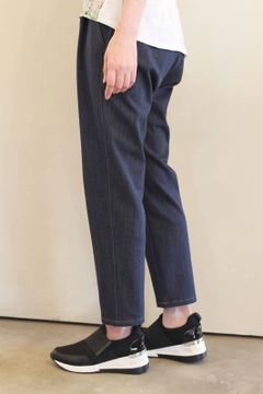 テンセルストレッチデニムテーパードパンツ インディゴ