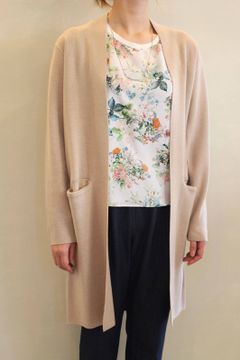 セミロングカーディガン ベージュ
