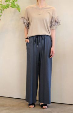 アサレチックワイドパンツ インディゴ