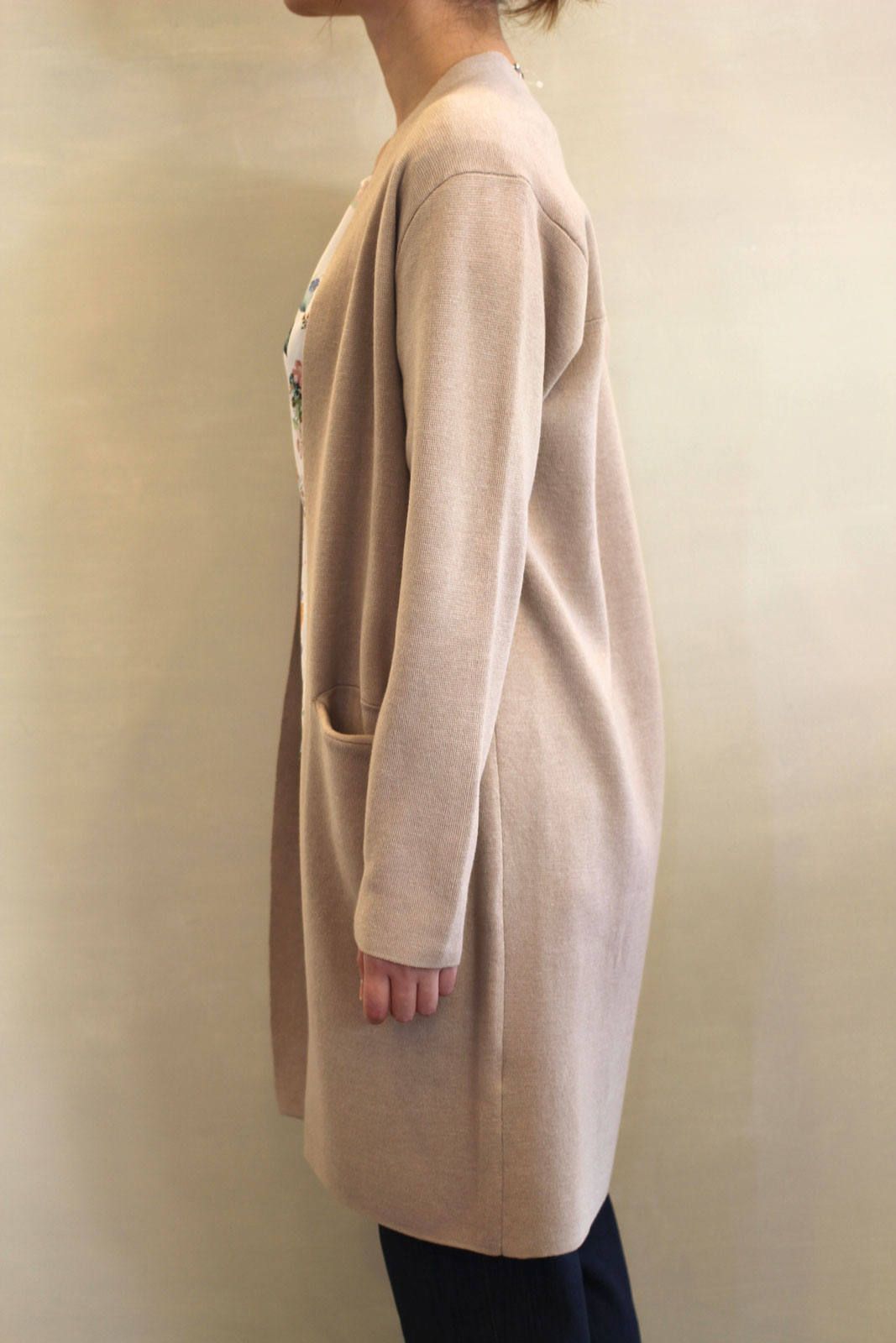 セミロングカーディガン グレー