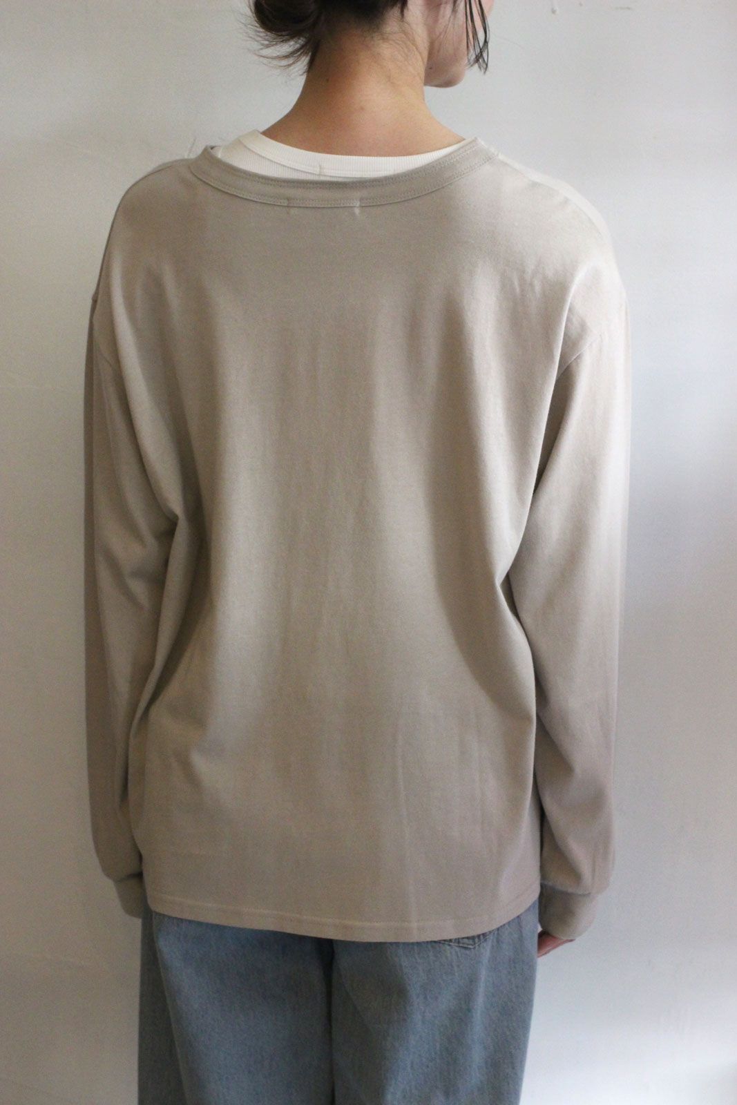 [8455-317KK] Relax PHOTOロンTee グレーベージュ