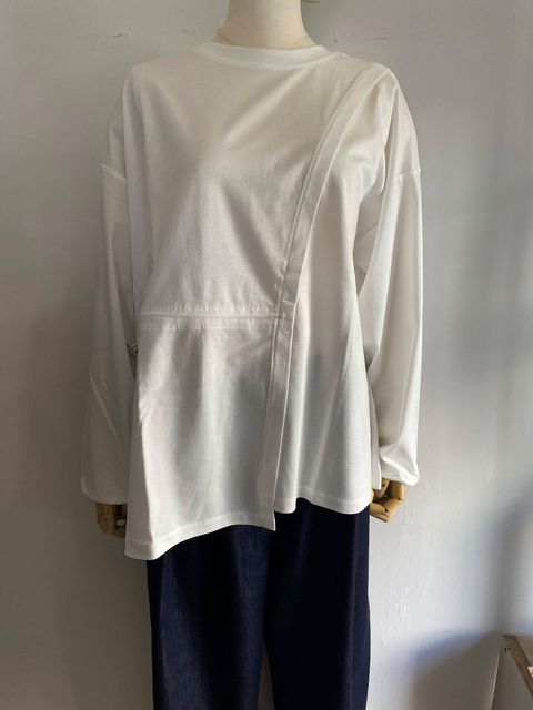 コンパクトスムース デザイントップス オフホワイト