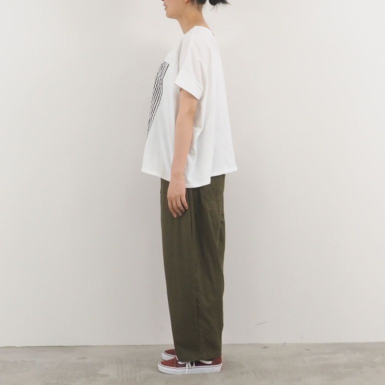 レクタングルパネルTシャツ ブラックxブラック