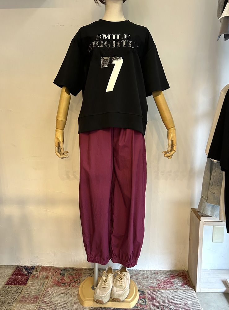 SEVEN LACE TEE ブラック