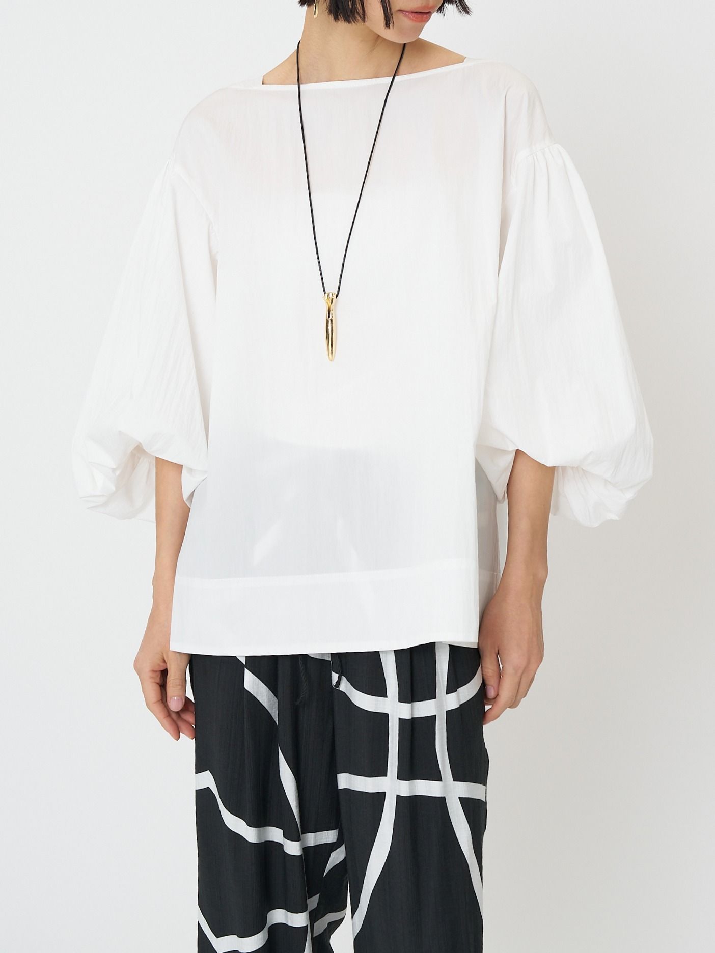 [1261-033MK] バルーンスリーブBL オフホワイト