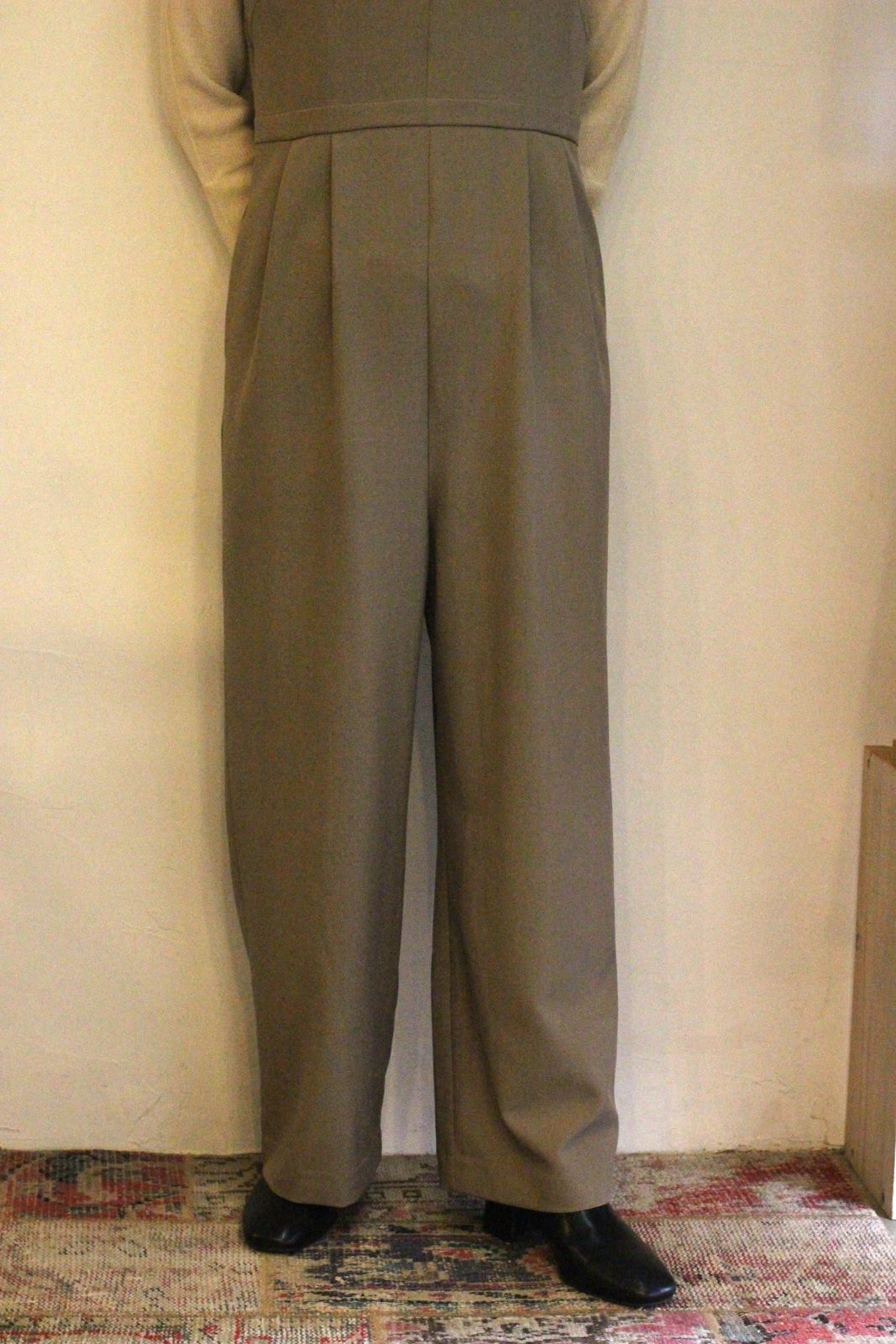 [3856-417KK] ジャケット付きサロペット モカ