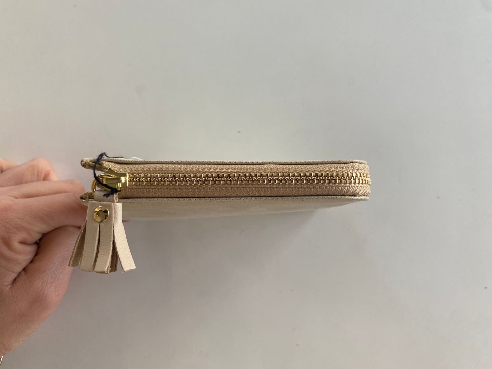 HAK L ZIP SHORT WALLET シャンパン