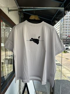 ナチュラルソフト天竺くつろぎちゃんプリントシャツ グレーブラック