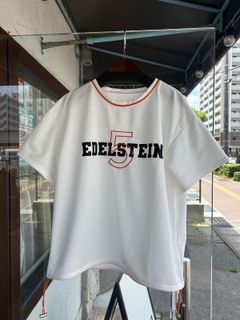 ネオンカラーナンバリングTシャツ ホワイトxオレンジ