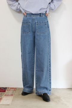 12OZデニムセーラーパンツ ブリーチ