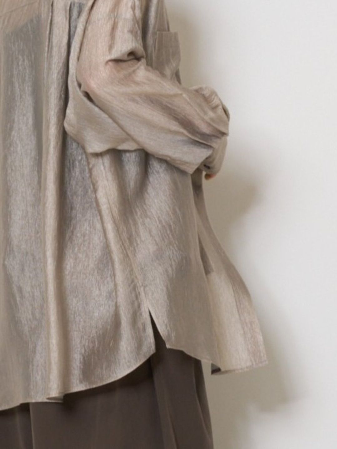 [1563-637YM] シアールミオーバーBL ライトグレー