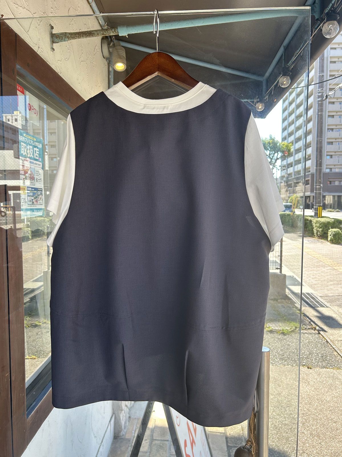 レイヤード風プルオーバー グレー